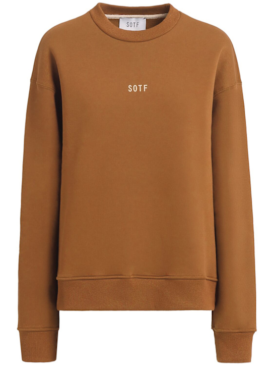 SOTF: Standard crewneck sweatshirt - Brown - women_0 | Luisa Via Roma