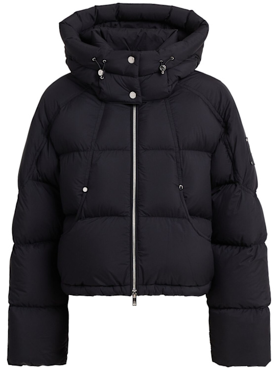 Moose Knuckles: Akai Cropped puffer jacket - Black - women_0 | Luisa Via Roma