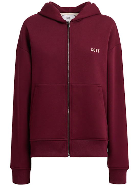 SOTF: Full zip hoodie - ボルドー - women_0 | Luisa Via Roma