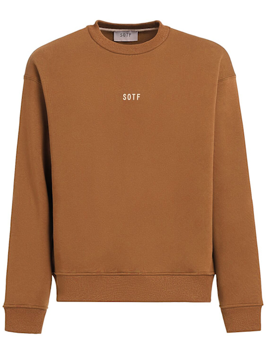 SOTF: Standard crewneck sweatshirt - Brown - men_0 | Luisa Via Roma