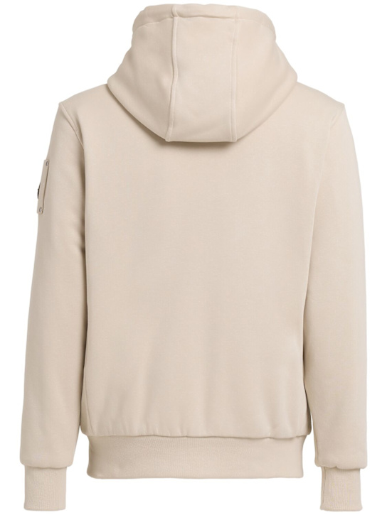 Moose Knuckles: Bunny hooded zip-up sweatshirt - Alabaster - men_1 | Luisa Via Roma