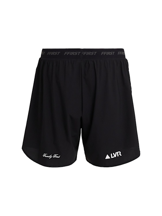 Family First: LVR Exclusive tech shorts - Black - men_1 | Luisa Via Roma