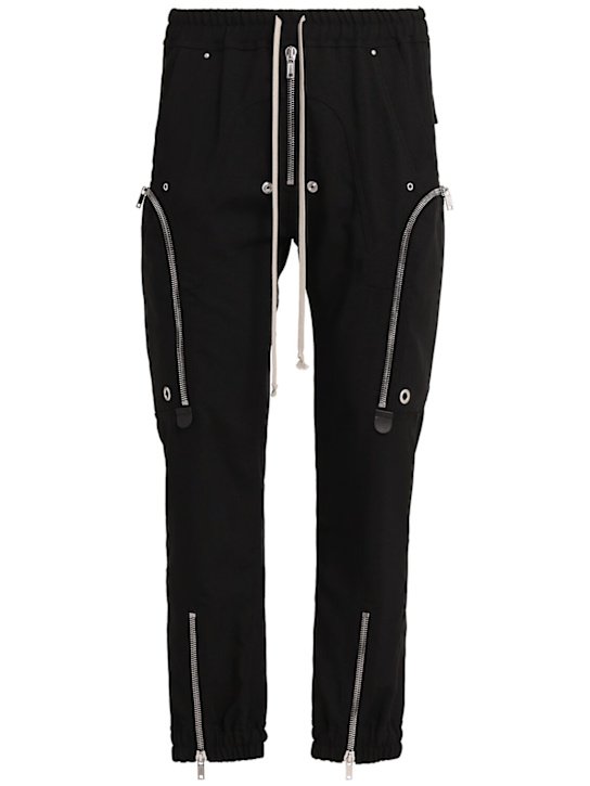 Rick Owens: Bauhaus cargo wool pants - Black - men_0 | Luisa Via Roma