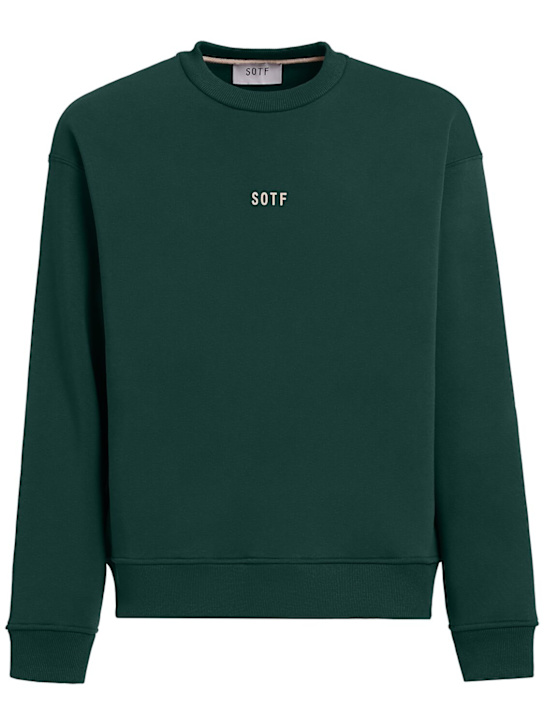 SOTF: Standard crewneck sweatshirt - フォレストグリーン - men_0 | Luisa Via Roma