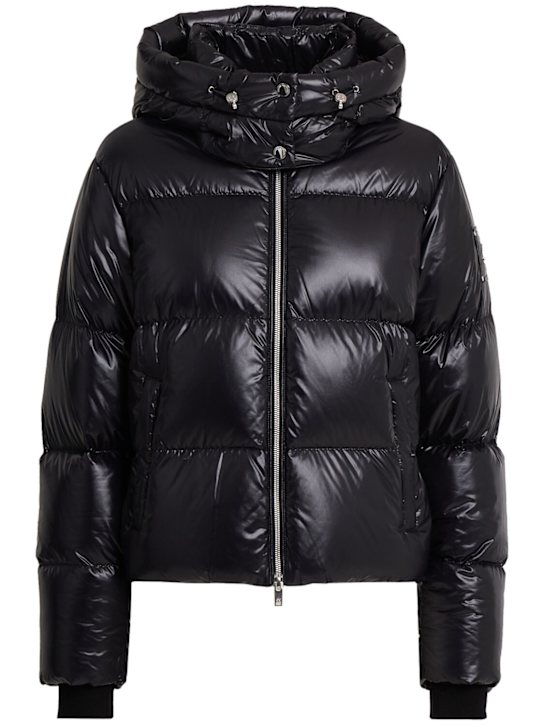 Moose Knuckles: Moonstone nylon down jacket - Black - women_0 | Luisa Via Roma