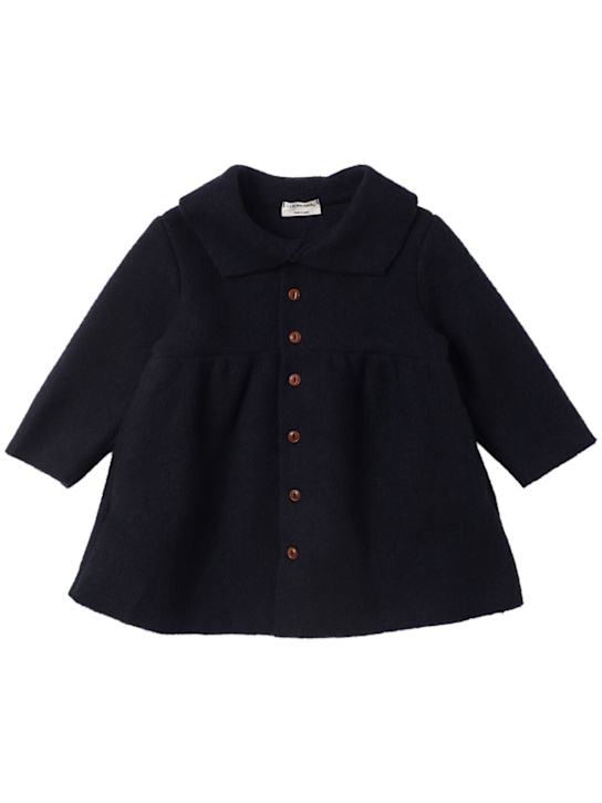 1 + IN THE FAMILY: Wool blend coat - ブルー - kids-girls_0 | Luisa Via Roma