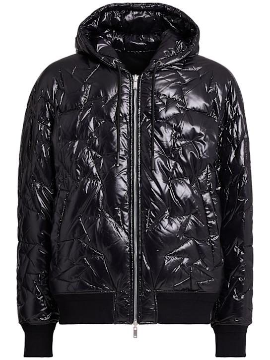 Moose Knuckles: Briar reversible hooded down jacket - Black - men_0 | Luisa Via Roma