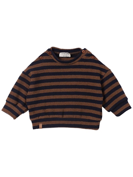 1 + IN THE FAMILY: Cotton blend knit sweater - Brown - kids-boys_0 | Luisa Via Roma