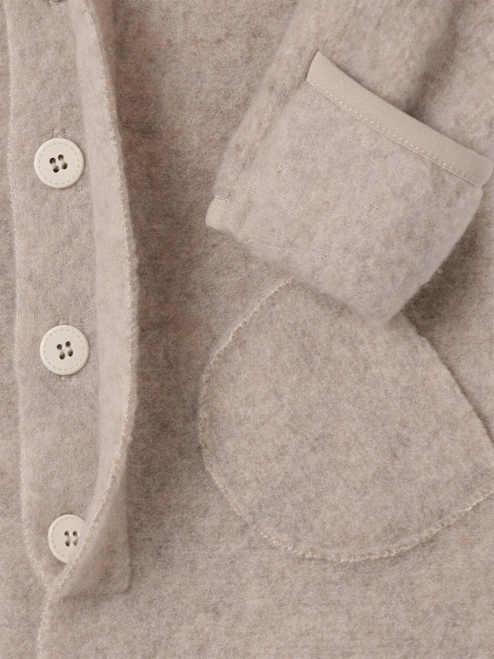 1 + IN THE FAMILY: Wool blend romper - Beige - kids-boys_1 | Luisa Via Roma