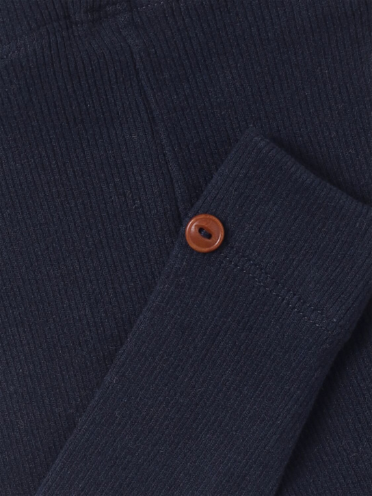 1 + IN THE FAMILY: Cotton blend jersey leggings - ブルー - kids-girls_1 | Luisa Via Roma