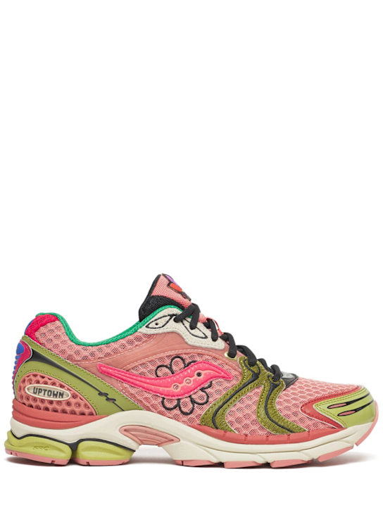 Saucony: Jae Tips Progrid Triumph 4 sneakers - Peach/Leaf - men_0 | Luisa Via Roma