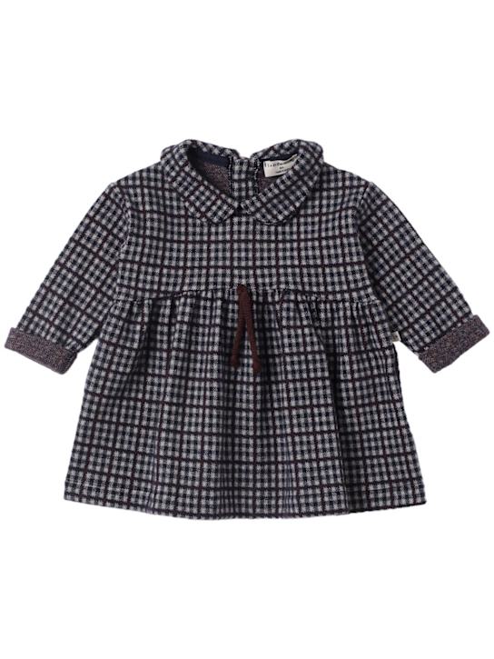 1 + IN THE FAMILY: Vestito in misto cotone check - Blu - kids-girls_0 | Luisa Via Roma