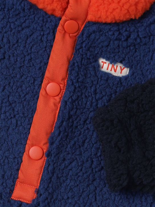 Tiny Cottons: Color block teddy romper - マルチカラー - kids-boys_1 | Luisa Via Roma