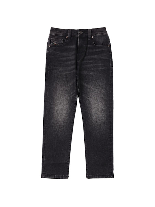 Diesel Kids: Stretch cotton jeans - ブラック - kids-boys_0 | Luisa Via Roma