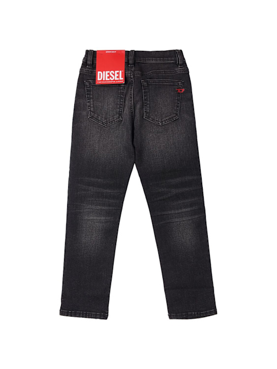 Diesel Kids: Stretch cotton jeans - ブラック - kids-boys_1 | Luisa Via Roma