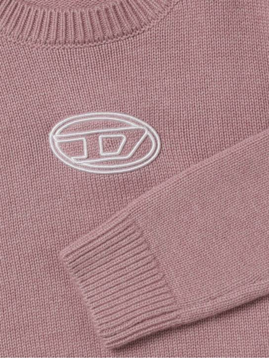 Diesel Kids: Suéter de punto de mezcla de lana - Beige - kids-girls_1 | Luisa Via Roma
