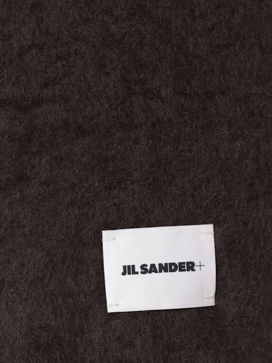 Jil Sander: Logo mohair blend scarf - women_1 | Luisa Via Roma