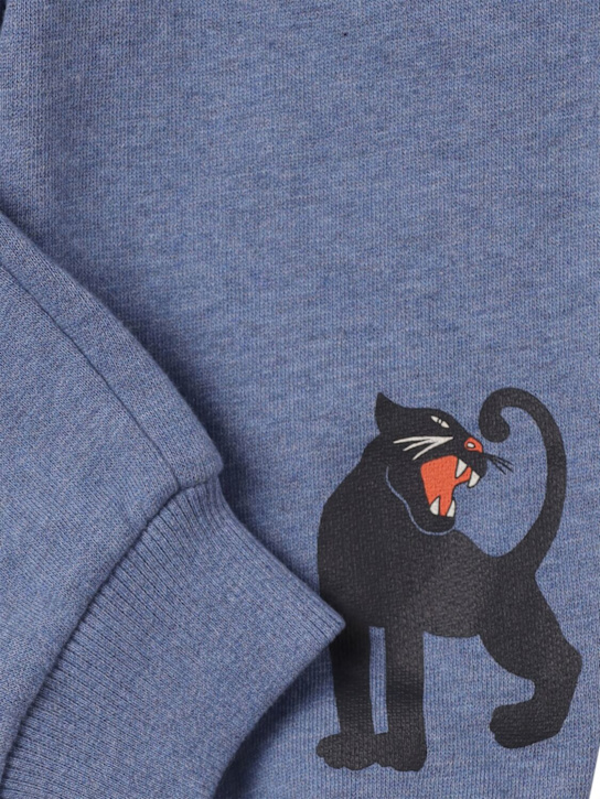 Mini Rodini: Printed cotton sweatpants - ブルー - kids-boys_1 | Luisa Via Roma