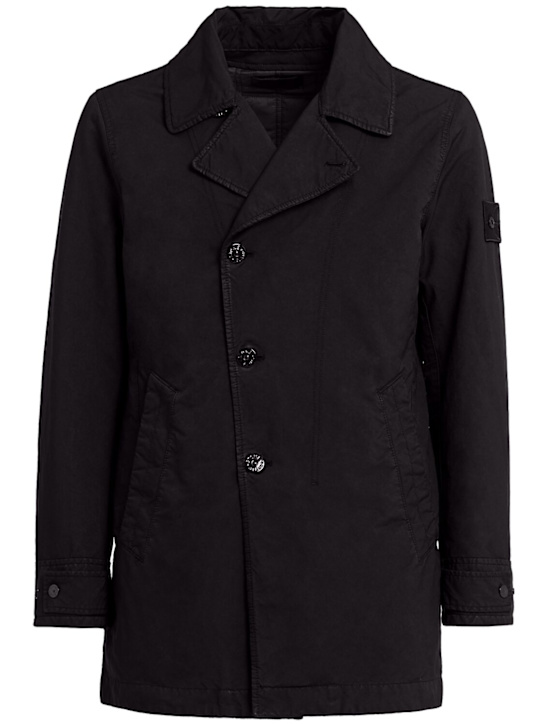 Stone Island: Poly blend jacket - Black - men_0 | Luisa Via Roma