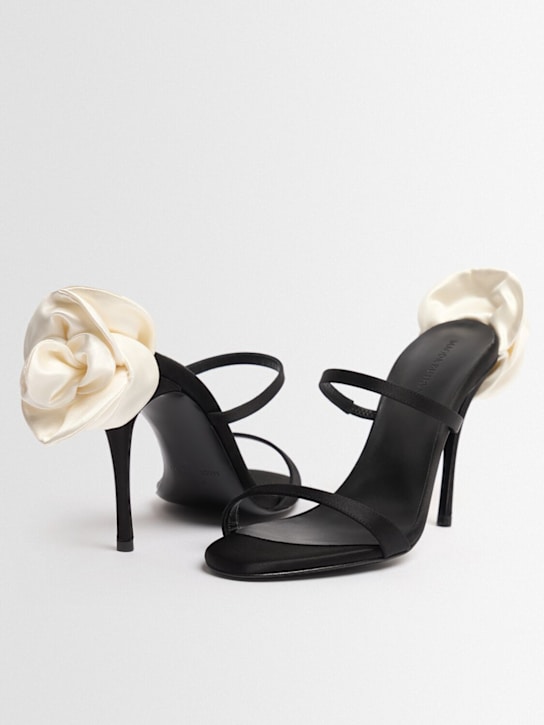 Magda Butrym: 105mm Silk satin sandals - Cream - women_1 | Luisa Via Roma