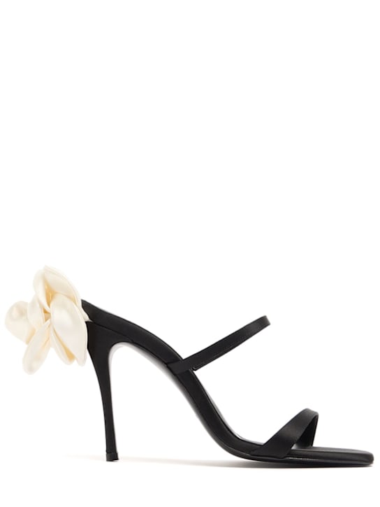 Magda Butrym: 105mm Silk satin sandals - Cream - women_0 | Luisa Via Roma