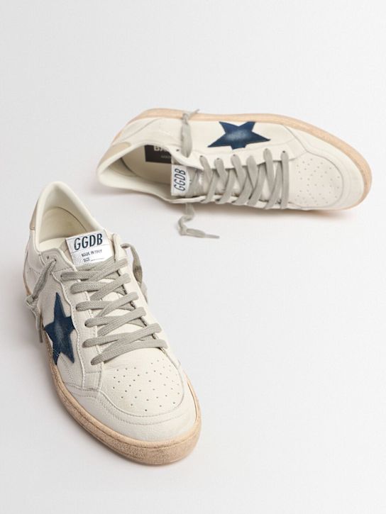 Golden Goose: Ballstar leather sneakers - men_1 | Luisa Via Roma