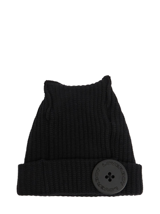 Charles Jeffrey LOVERBOY: Box beanie - Black - men_0 | Luisa Via Roma