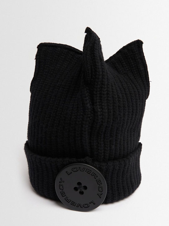 Charles Jeffrey LOVERBOY: Box beanie - Black - men_1 | Luisa Via Roma