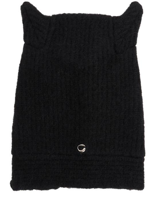 Coperni: Knitted wool horn beanie - women_0 | Luisa Via Roma