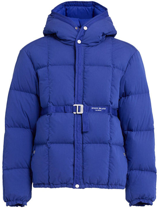 Stone Island: Cotton & nylon down jacket - men_0 | Luisa Via Roma