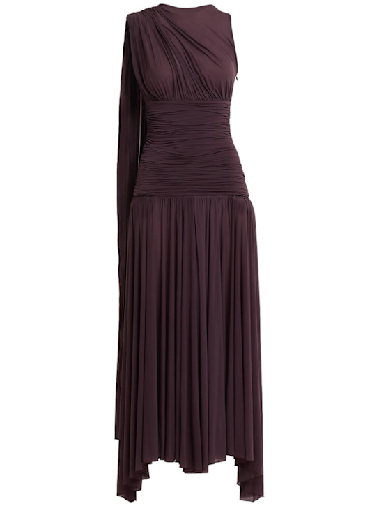 Magda Butrym: Vestido largo drapeado - women_0 | Luisa Via Roma