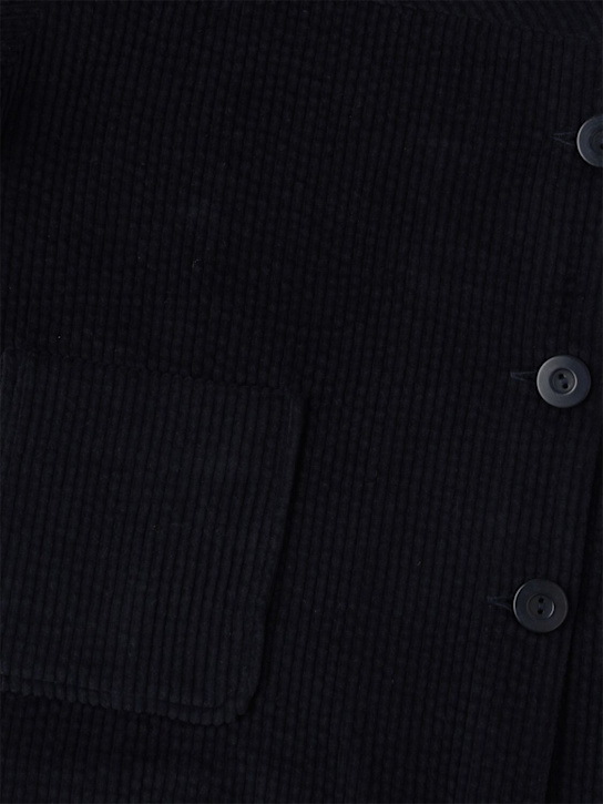 TANGERINE: Manteau en gabardine de coton - Navy Blazer - kids-girls_1 | Luisa Via Roma