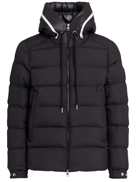 Moncler: Cardere tech down jacket - ブラック - men_0 | Luisa Via Roma