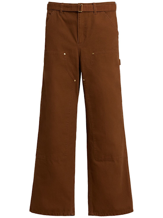 Sacai: Carhartt WIP Duck pants - D/Beige - men_0 | Luisa Via Roma