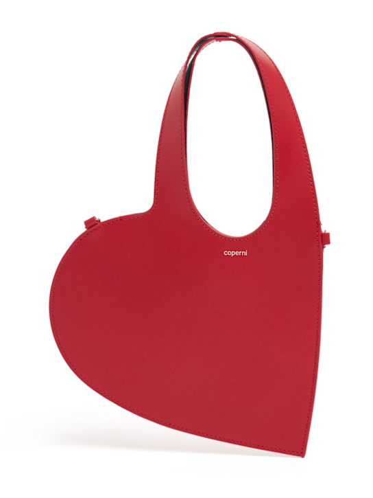 Coperni: Baby Heart leather top handle bag - women_0 | Luisa Via Roma