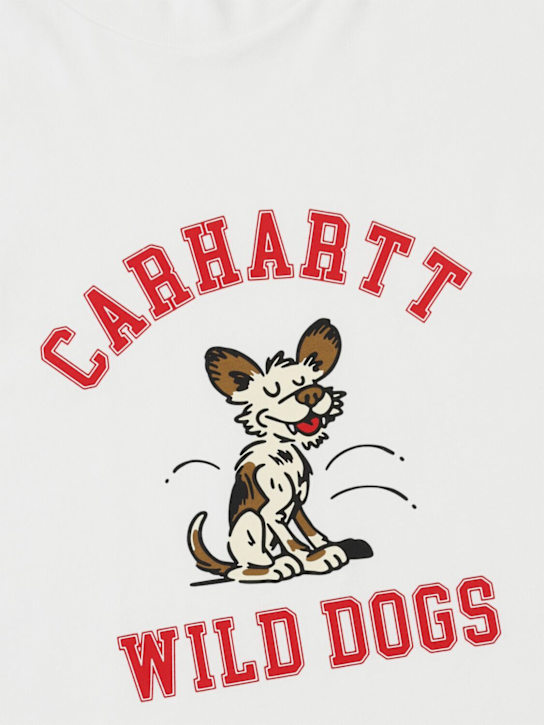 Carhartt WIP: Wild Dog cotton t-shirt - White - kids-boys_1 | Luisa Via Roma