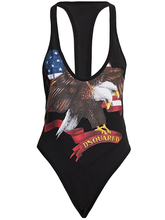 Dsquared2: Body imprimé racer - women_0 | Luisa Via Roma