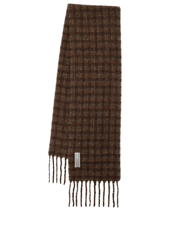 Our Legacy: Alpaca blend scarf - Brown - men_0 | Luisa Via Roma