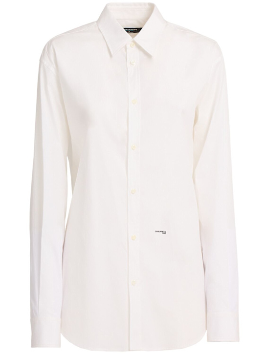 Dsquared2: Stretch poplin shirt - women_0 | Luisa Via Roma
