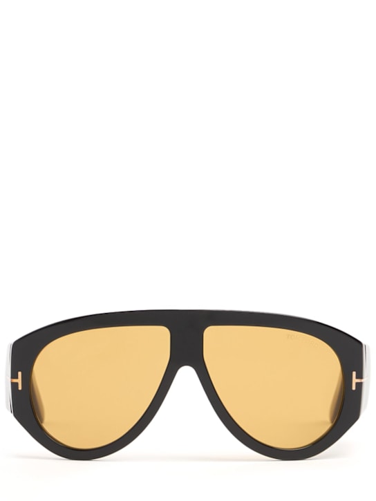 Tom Ford: Pilotenbrille aus Acetat „Bronson“ - Schwarz/Gelb - women_0 | Luisa Via Roma