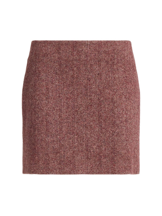 Blazé Milano: Coci wool mini skirt - Pink - women_0 | Luisa Via Roma