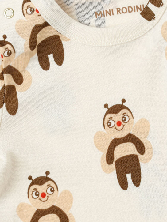 Mini Rodini: Printed cotton jersey t-shirt - Off White - kids-boys_1 | Luisa Via Roma