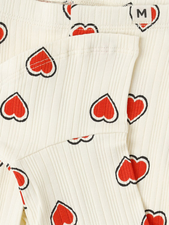 Mini Rodini: Trainingshose aus Baumwollmischjersey - Wollweiß - kids-girls_1 | Luisa Via Roma