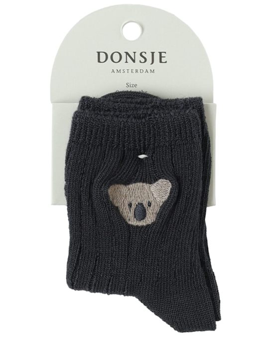 Donsje: Koala cotton blend socks - kids-girls_0 | Luisa Via Roma