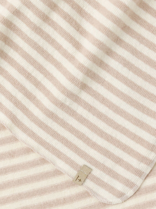 1 + IN THE FAMILY: Couverture en coton mélangé - Beige - kids-girls_1 | Luisa Via Roma