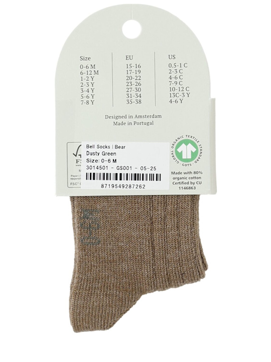 Donsje: Bear cotton blend socks - kids-girls_1 | Luisa Via Roma