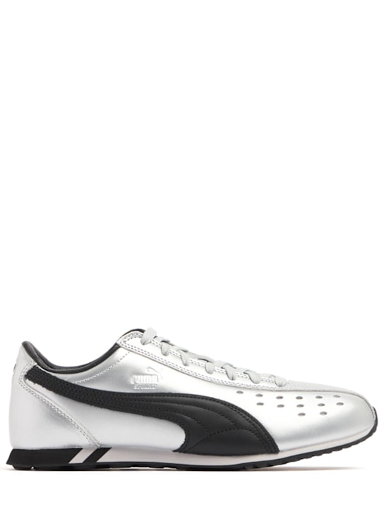 PUMA: Sprint metallic sneakers - Puma Silver - women_0 | Luisa Via Roma