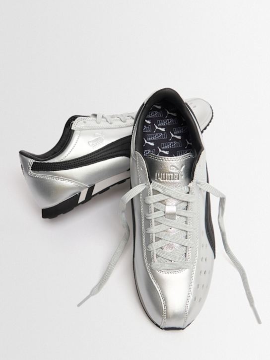 PUMA: Sprint metallic sneakers - Puma Silver - women_1 | Luisa Via Roma