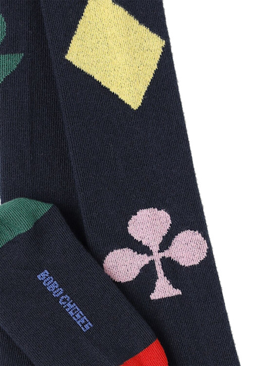 Bobo Choses: Color block tights - ブルー - kids-girls_1 | Luisa Via Roma