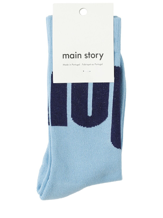 Main Story: Lange Socken aus Baumwollmischung - Blau - kids-boys_0 | Luisa Via Roma